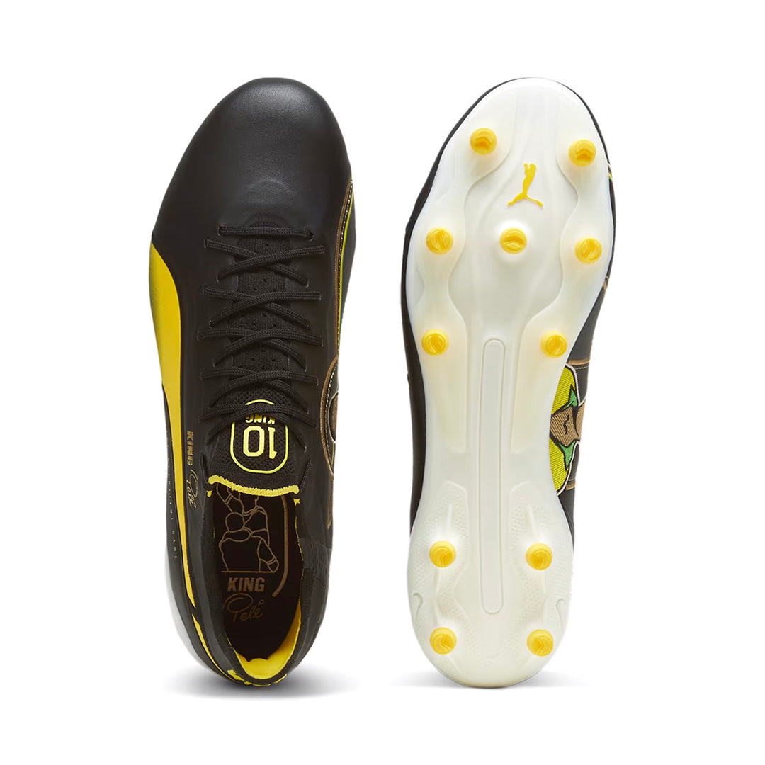 King Ultimate Pele FG/AG Black/ White/Pele Yellow/ Gold/Frosted