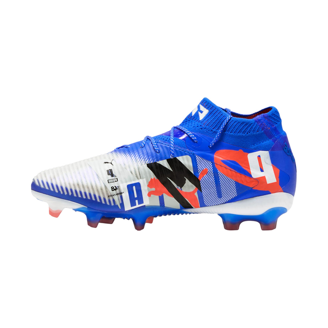 Future 8 Ultimate Forever FG - White/Ultra Blue/Feather Gray/Black-Glowing Red