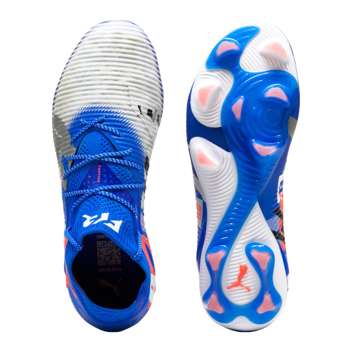 Future 8 Ultimate Forever FG - White/Ultra Blue/Feather Gray/Black-Glowing Red
