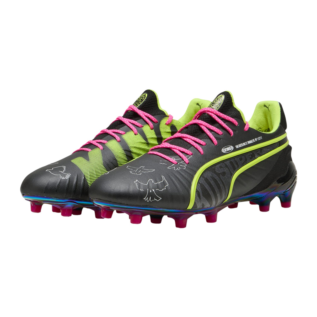 King Ultimate x Kidsuper FG/AG - Black/Electric Lime-Strong Gray/Ravish/White