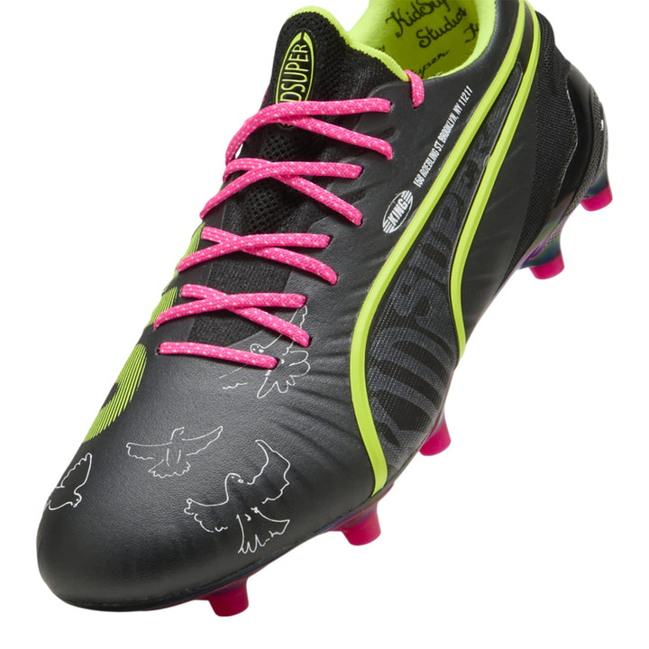 King Ultimate x Kidsuper FG/AG - Black/Electric Lime-Strong Gray/Ravish/White