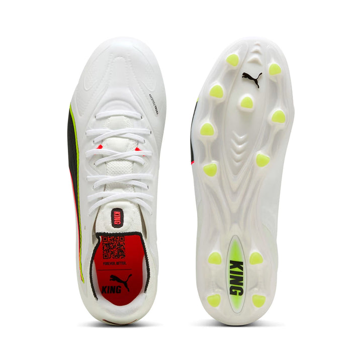 King 20 Ulltimate FG/AG - White/Glowing Red/Yellow Alert