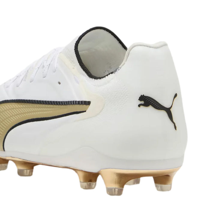 King 20 Ultimate FG/AG - White/Metallic Gold/Black