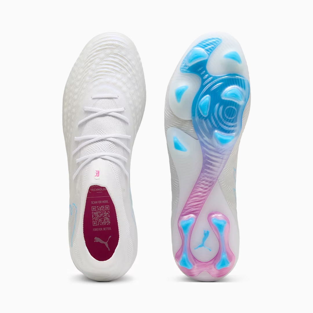 Future 9 Ultimate FG - White / Luminous Blue / Luminous Pink