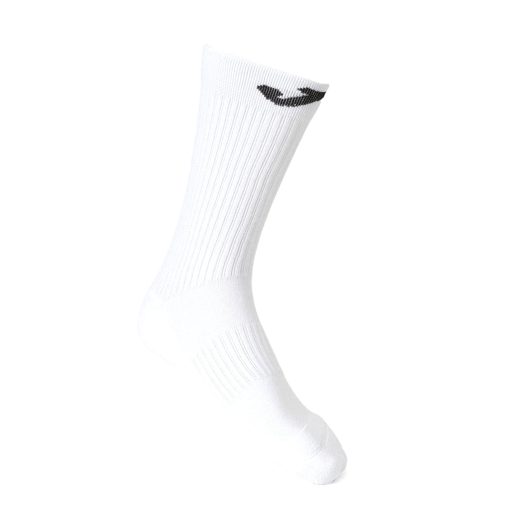 Long Socks With Cotton Foot - White