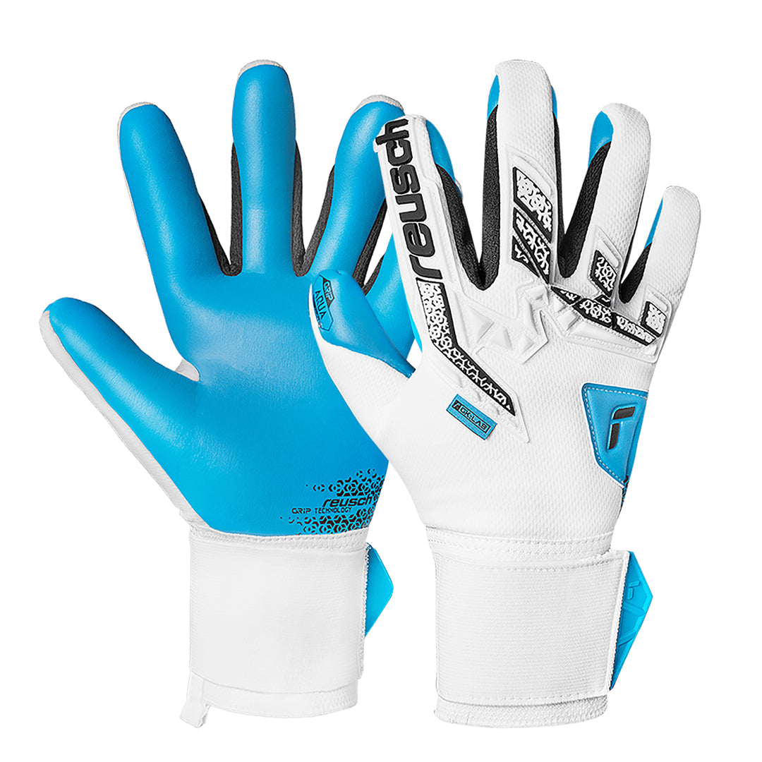 Reusch Attrakt Freegel Aqua - White/Black/Aqua Blue