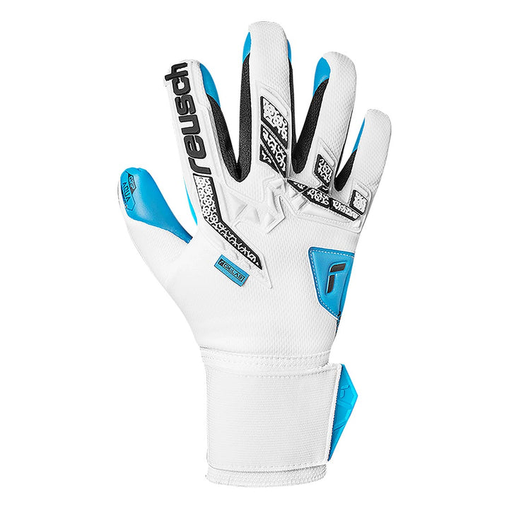Reusch Attrakt Freegel Aqua - White/Black/Aqua Blue