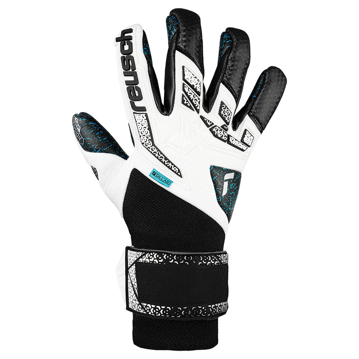 Reusch Attrakt Freegel Fusion Goaliator - White/Silver/Black