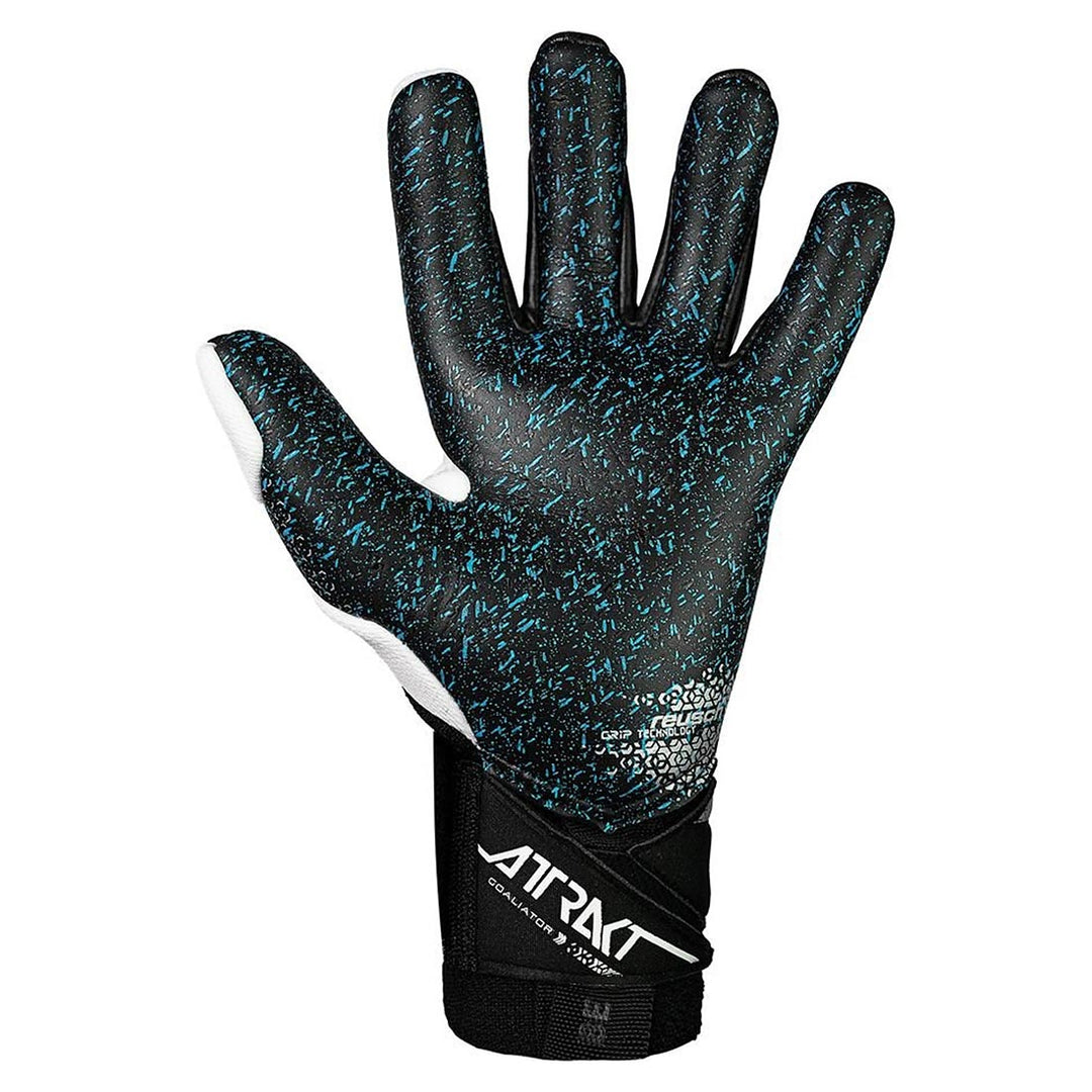 Reusch Attrakt Freegel Fusion Goaliator - White/Silver/Black