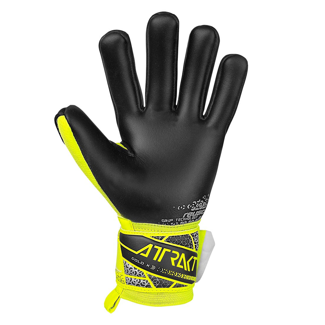 Reusch Attrakt Gold X NC Junior - Safety Yellow/Silver/Black
