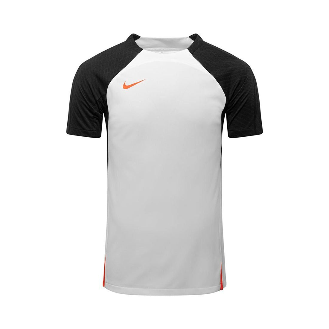 white and bright crimson nike shirt