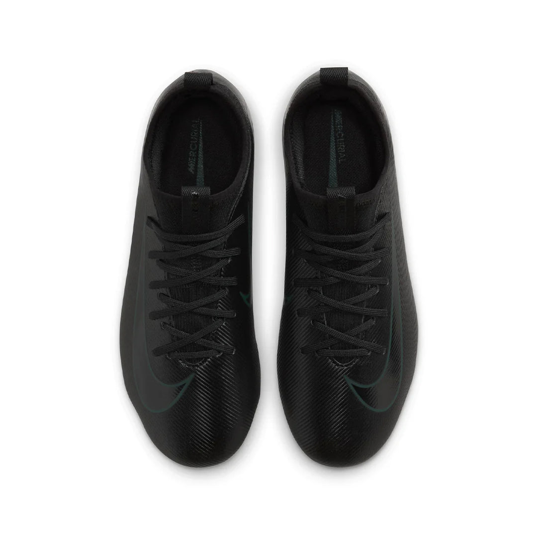 Jr Zoom Vapor 16 Academy FG/MG - Black/Black-Deep Jungle