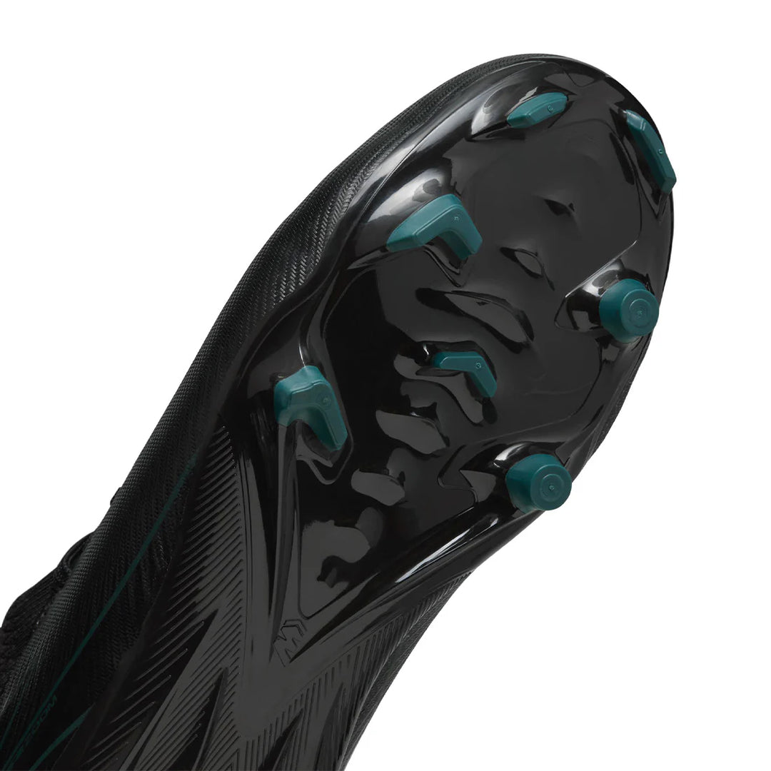 Jr Zoom Vapor 16 Academy FG/MG - Black/Black-Deep Jungle
