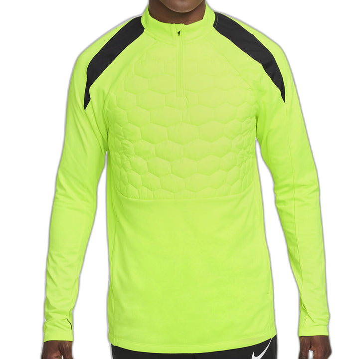 Nike Strike Men's Therma-Fit Drill Top - Volt/Reflectivesilv