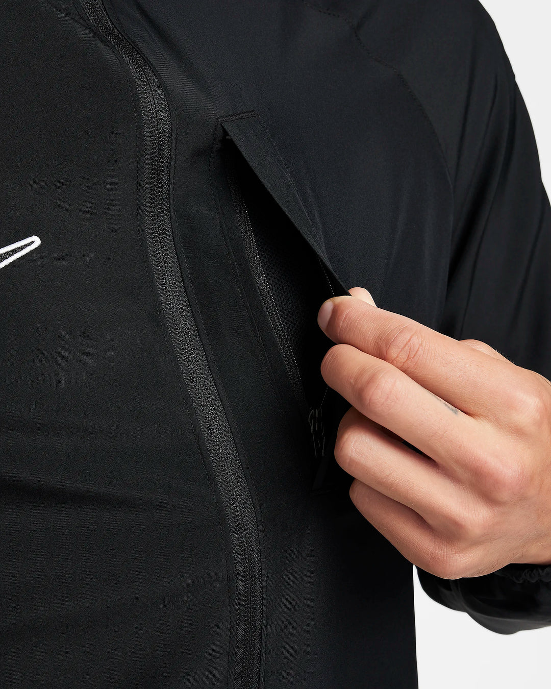 M Nk Rpl Acd Hood Jacket Nov - Black/Blackwhite(White)