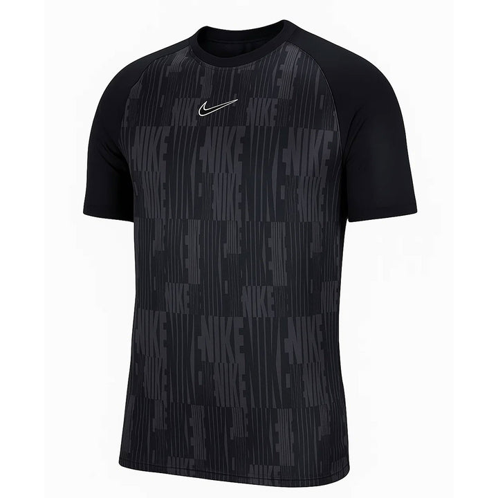 Academy Dri-FIT Short-Sleeve Soccer Top - Black/Black