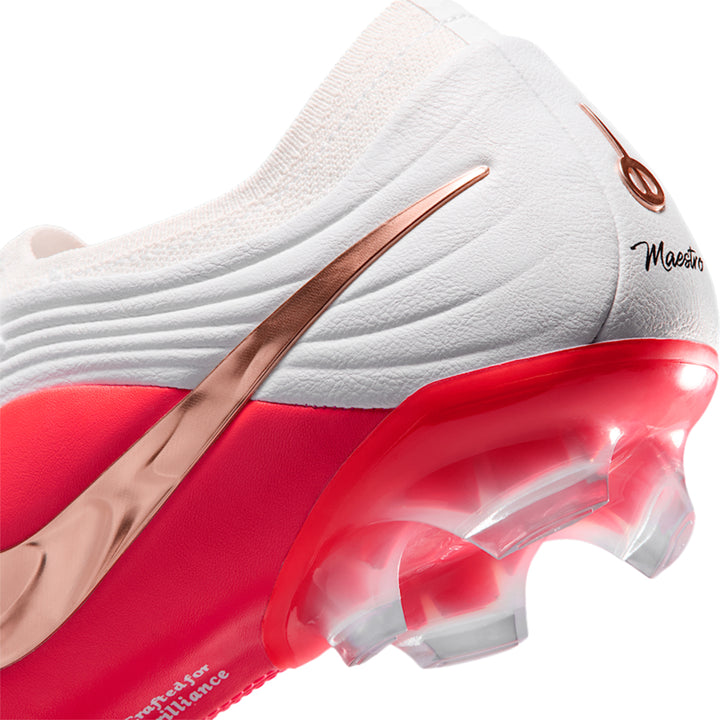 Tiempo Maestro Elite FG - White /Bright Crimson /Blur