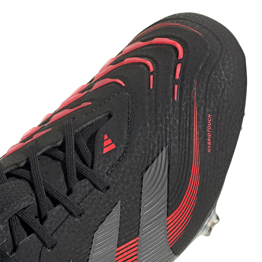 Predator Elite FG - Core Black/Grey Four/Lucid Red