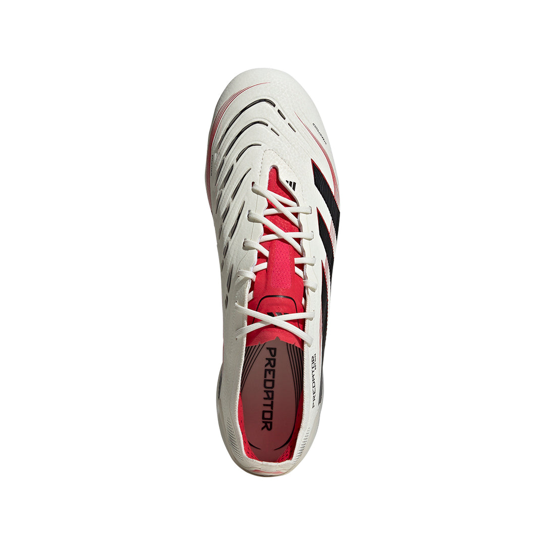 Predator Elite FG - Off White/Core Black/Pure Ruby