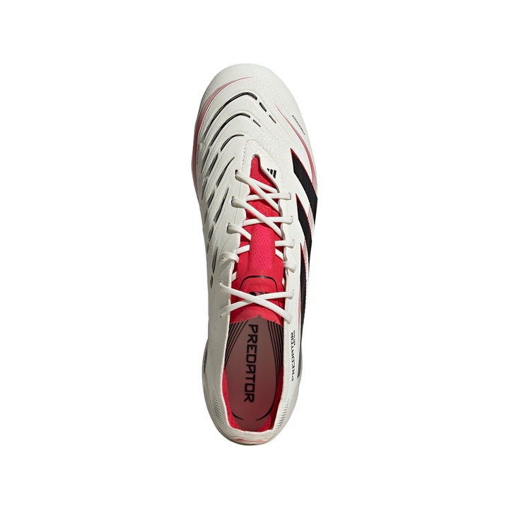 Predator Elite FG - Off White/Core Black/Pure Ruby