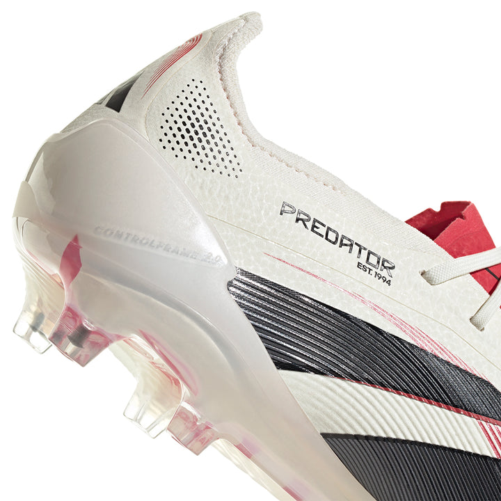 Predator Elite FG - Off White/Core Black/Pure Ruby