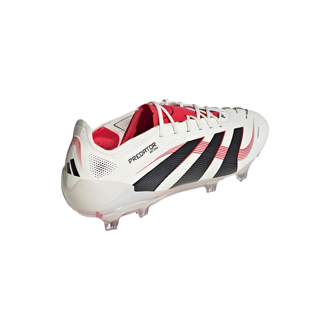 Predator Elite FG - Off White/Core Black/Pure Ruby