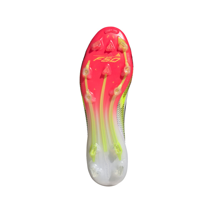 F50 Elite FG - Ftwr White/Core Black/Solar Yellow
