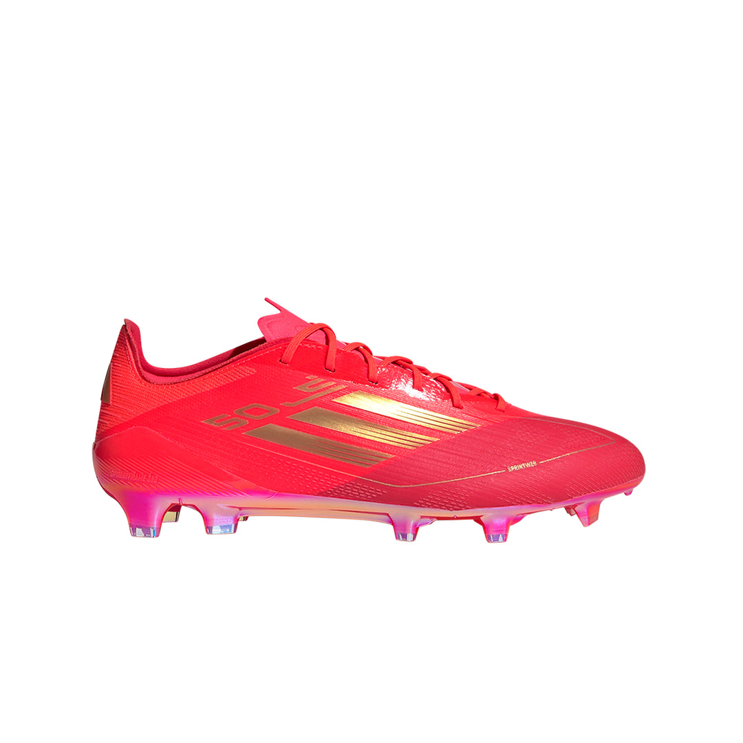 F50 Elite FG Mo Salah - Solar Red/Gold Met./Bright Red