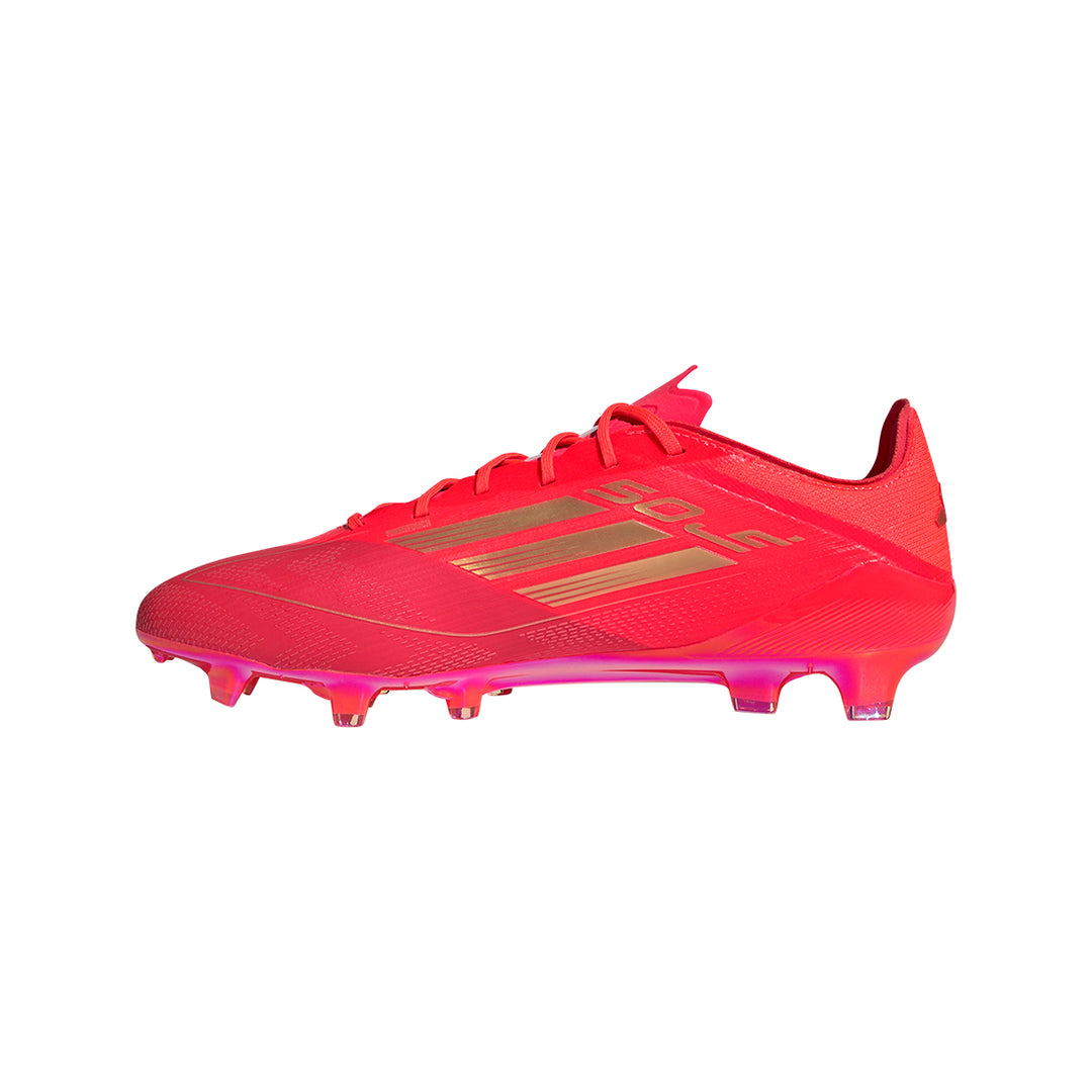 F50 Elite FG Mo Salah - Solar Red/Gold Met./Bright Red