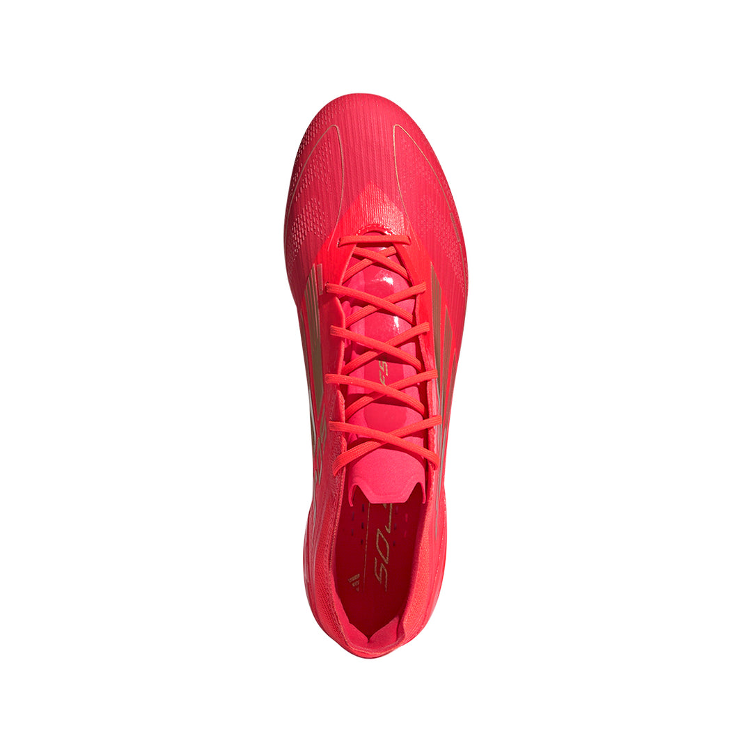 F50 Elite FG Mo Salah - Solar Red/Gold Met./Bright Red