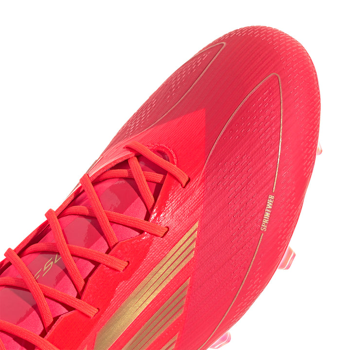 F50 Elite FG Mo Salah - Solar Red/Gold Met./Bright Red