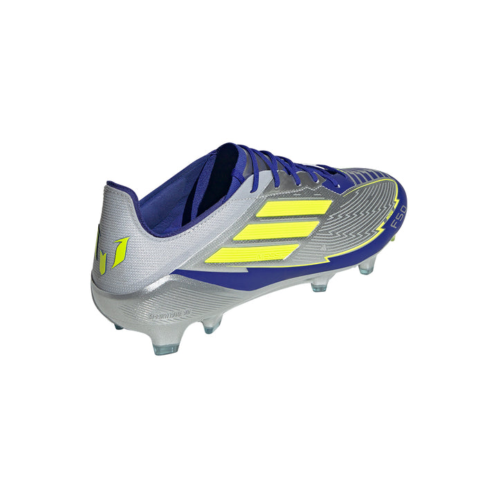 F50 Elite FG Messi - Silver Met./Solar Yellow/Lucid Blue
