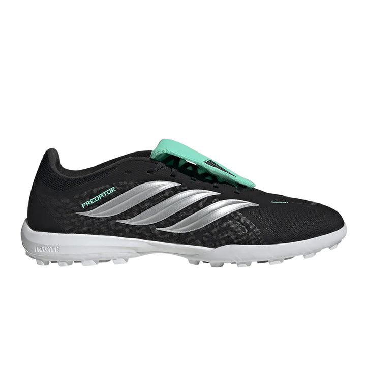 Predator League Fold Over Tongue TF - Core Black / Silver Metallic Pulse Mint