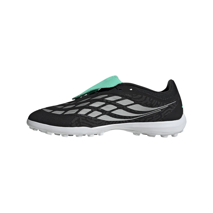 Predator League Fold Over Tongue TF - Core Black / Silver Metallic Pulse Mint