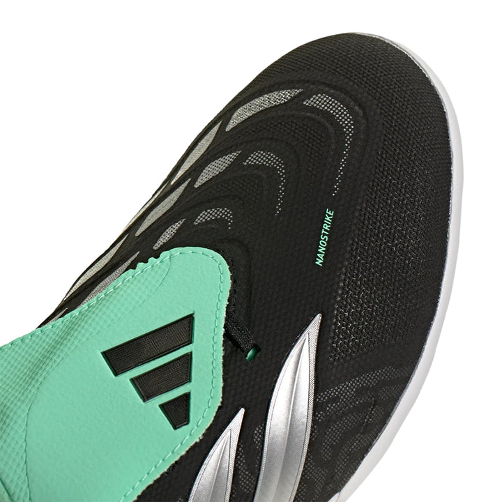 Predator League Fold Over Tongue TF - Core Black / Silver Metallic Pulse Mint