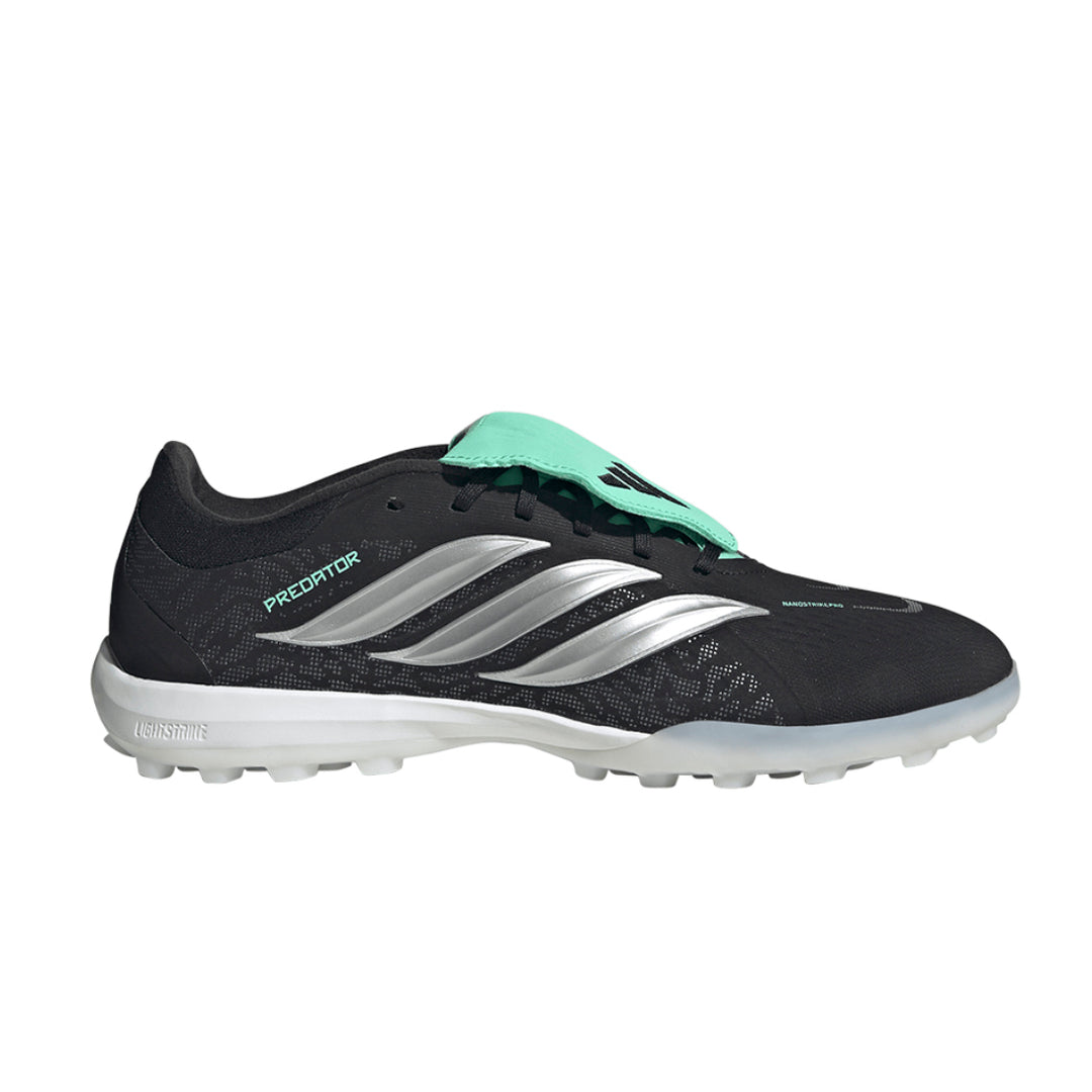 Predator Pro Fold Over Tongue TF - Core Black / Silver Metallic / Pulse Mint