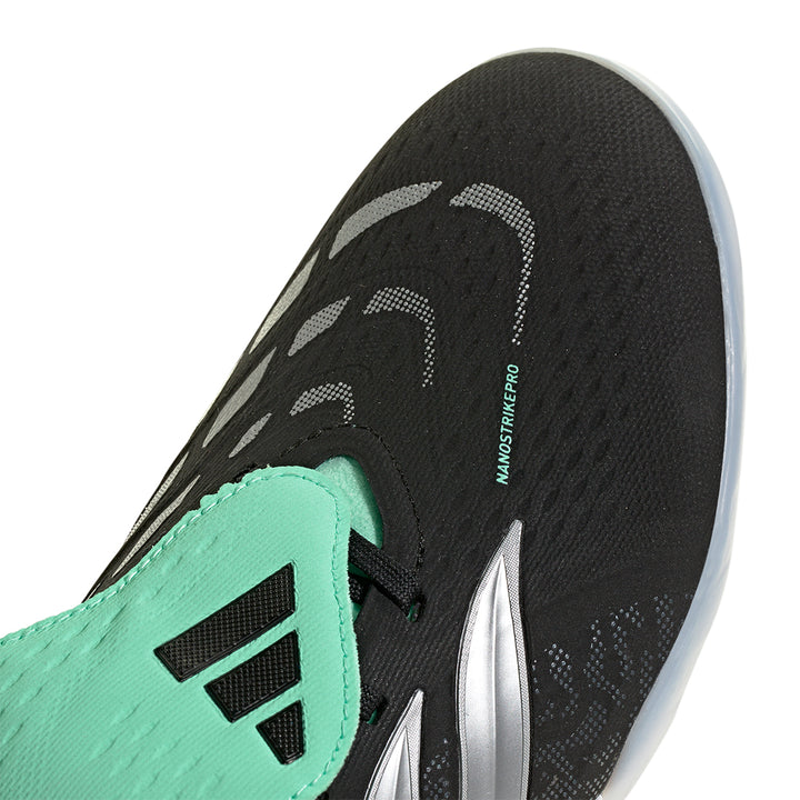 Predator Pro Fold Over Tongue TF - Core Black / Silver Metallic / Pulse Mint