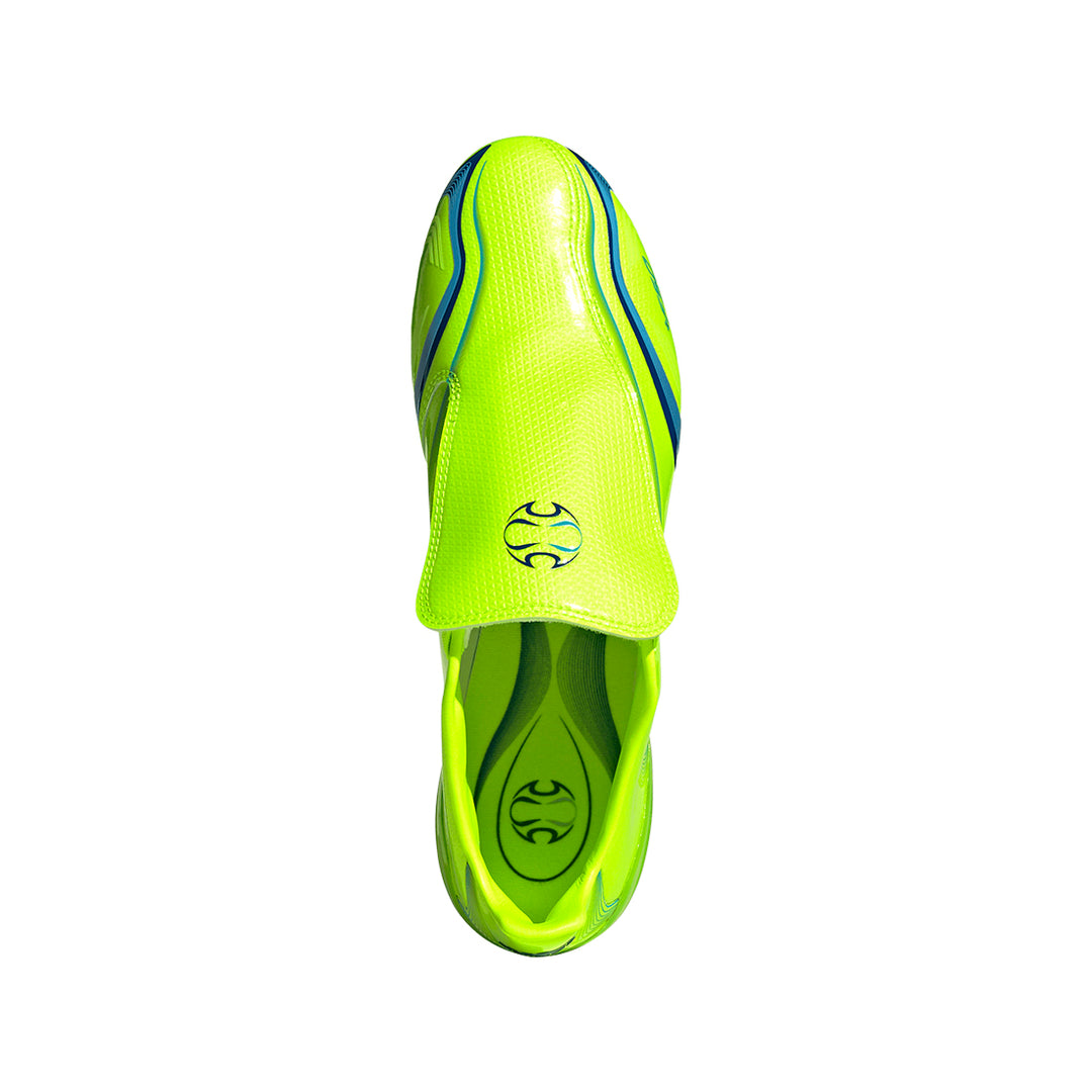 F50 Elite Tunit FG - Lucid Lemon / Royal Blue / Lucid Aquamarine