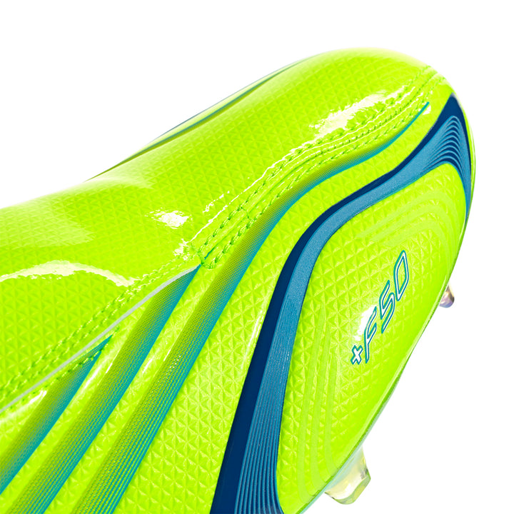 F50 Elite Tunit FG - Lucid Lemon / Royal Blue / Lucid Aquamarine