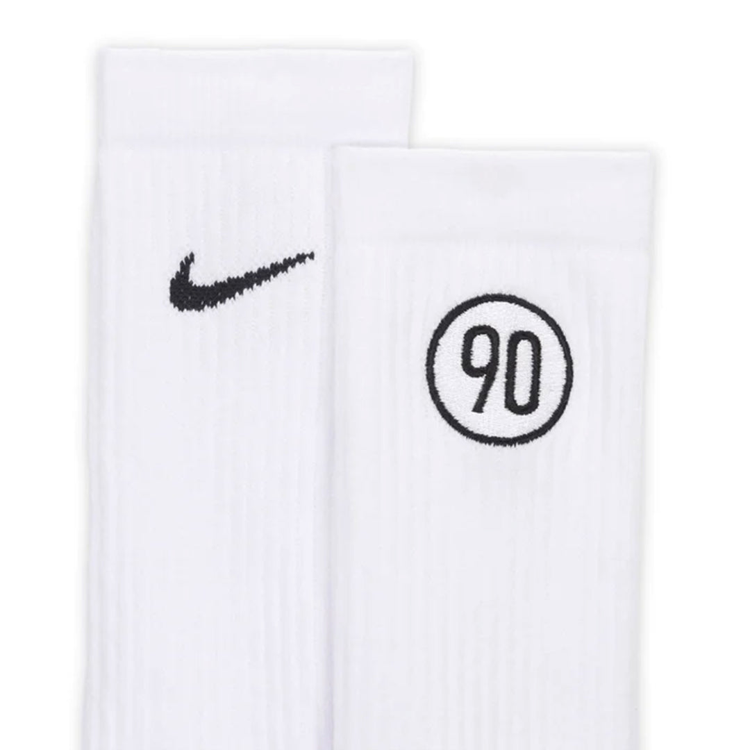 Nike Total90 Everyday Cushioned Crew Socks (3 Pairs) - White/Bright Crimson(Black)/Black