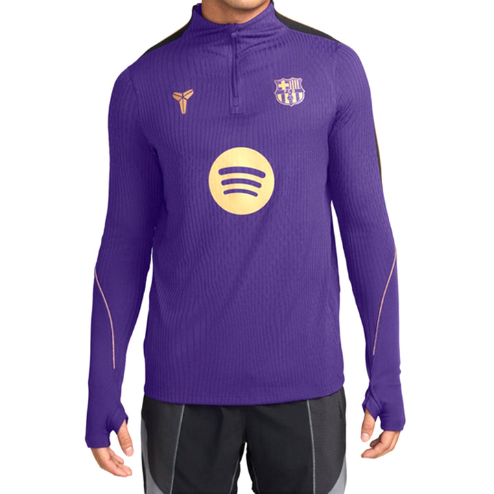 FC Barcelona Dri Fit ADV Strike Elite Drill Top Away - Field Purple/Black/Metallic Gold