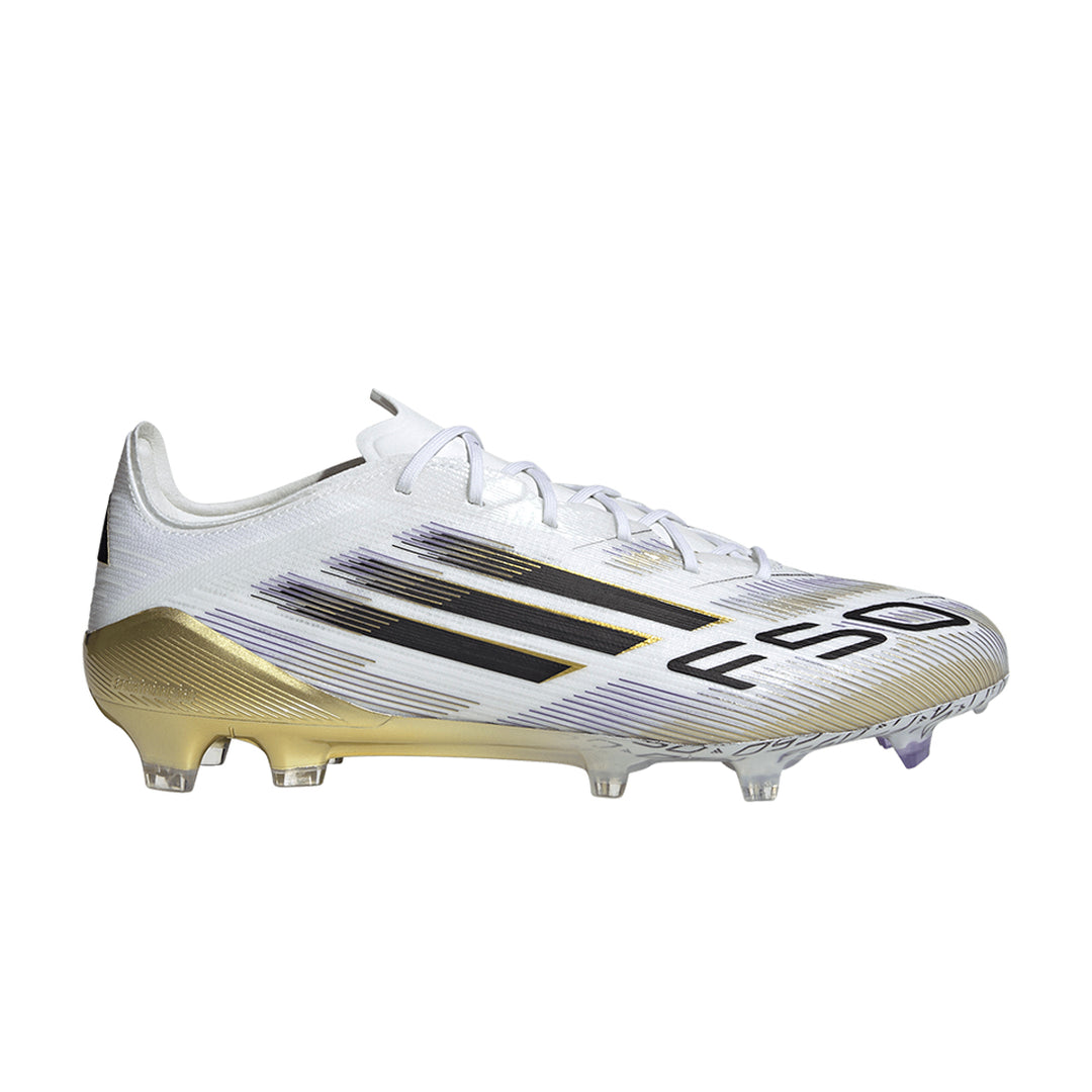F50 Elite FG - Ftwr White/Core Black/Gold Met.