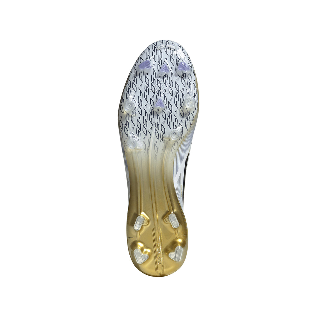 F50 Elite FG - Ftwr White/Core Black/Gold Met.
