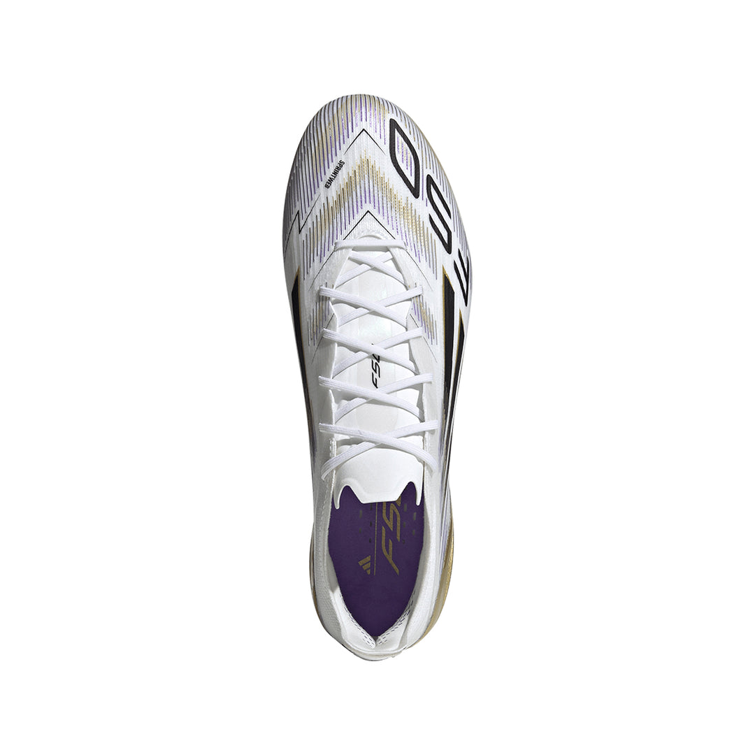 F50 Elite FG - Ftwr White/Core Black/Gold Met.