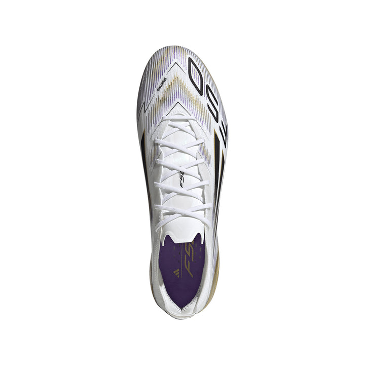 F50 Elite FG - Ftwr White/Core Black/Gold Met.