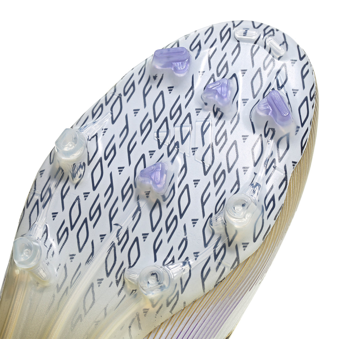 F50 Elite FG - Ftwr White/Core Black/Gold Met.