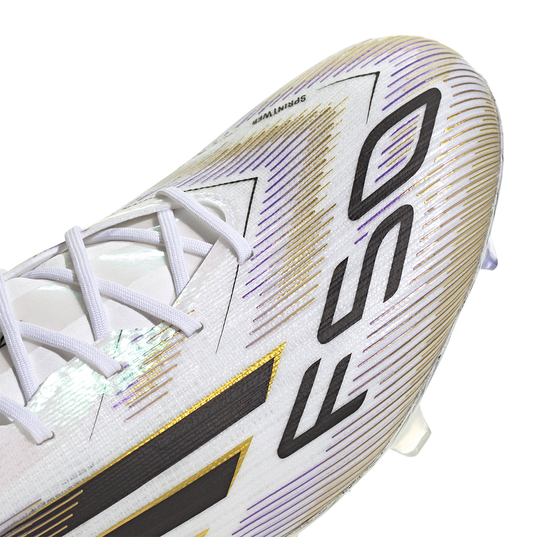F50 Elite FG - Ftwr White/Core Black/Gold Met.