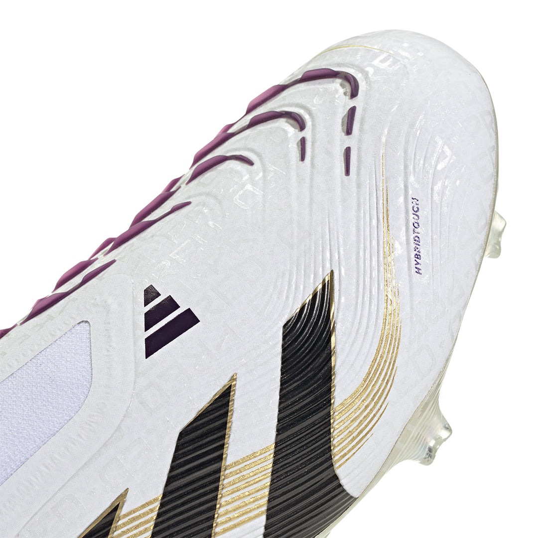 Predator Elite Ll FG - Ftwr White/Core Black/Gold Met.