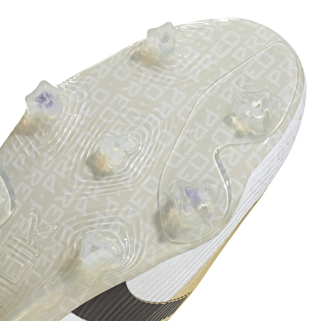 Predator Elite Ll FG - Ftwr White/Core Black/Gold Met.