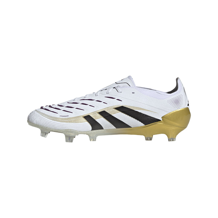 Predator Elite FG - Ftwr White/Core Black/Gold Met.